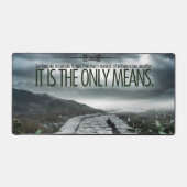 「例の設定」感動的引用文 デスクマット (正面)