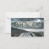 「例の設定」感動的引用文 ノートカード (正面)