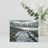 「例の設定」感動的引用文 ポストカード (スタンド正面)