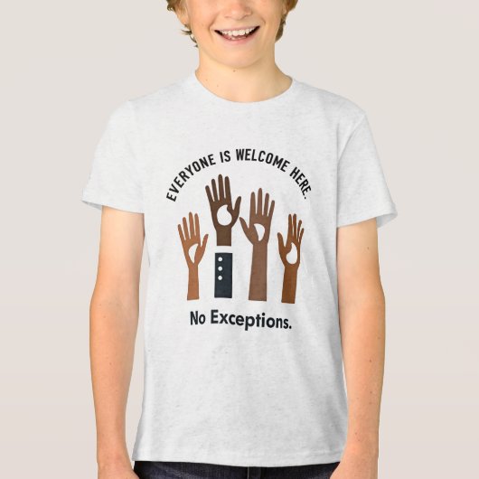 例外なく誰もが歓迎する トライブレンドTシャツ (正面)