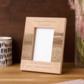 例外的なお祝い卒業生の木枠 レーザー彫刻フレーム (左)