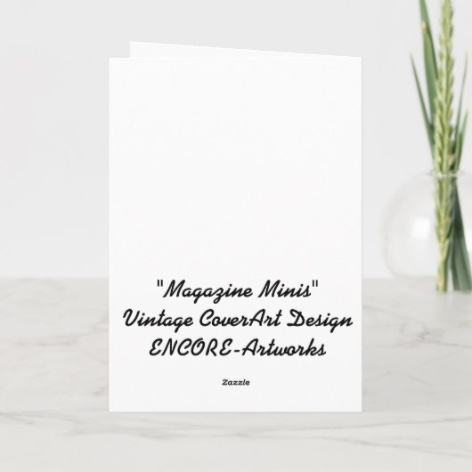 例外的なヴィンテージバレンタインデーの挨拶 シーズンカード (裏面)