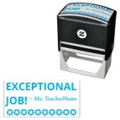 "例外的な仕事！" +インストラクター名ラバースタンプ セルフインキングスタンプ (インサイチュ)