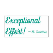 「例外的な努力!」 +カスタムインストラクター名 セルフインキングスタンプ (デザイン)