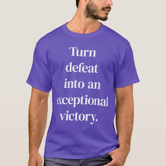 例外的な勝利の基本的なダークTシャツ Tシャツ (正面)