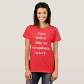 例外的な勝利の女性の基本Tシャツ Tシャツ (正面フル)