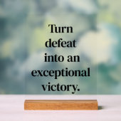 例外的な勝利アクリル記号 アクリルサイン (ニュートラル)