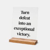 例外的な勝利アクリル記号 アクリルサイン (傾斜)