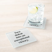 例外的な勝利ガラスコースター ガラスコースター (アングル)