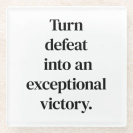 例外的な勝利ガラスコースター ガラスコースター