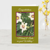 例外的結婚な折り畳みグリーティングカード カード (黄色い花)