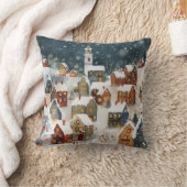 例示的なクリスマスシティ クッション (ブランケット)