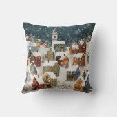 例示的なクリスマスシティ クッション (裏面)