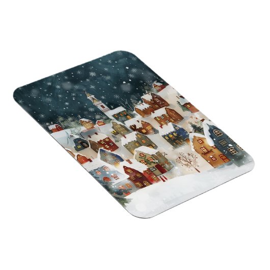 例示的なクリスマスシティ マグネット (右側)