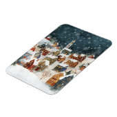 例示的なクリスマスシティ マグネット (左側)