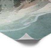 例示的な水の色ライトハウスポスタープリント ポスター (角)