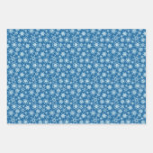 例示的な茶色の赤いクリスマスのモチーフのセット ラッピングペーパーシート (正面)