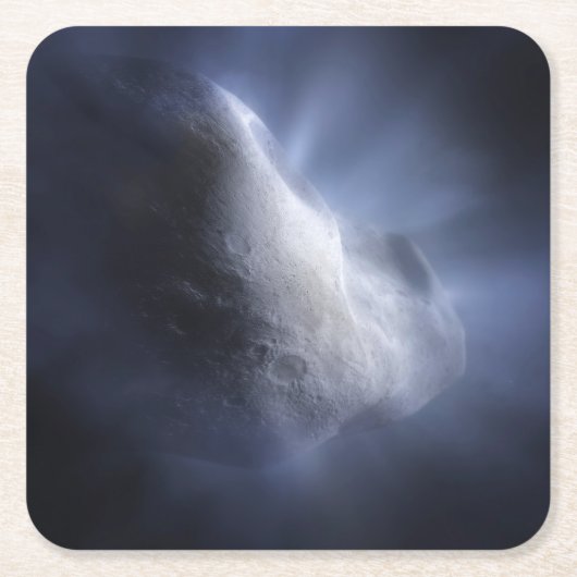 例示的にCometテンペルを閉じる。 スクエアペーパーコースター (正面)