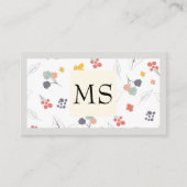 例示花のフローラ要素 名刺 (正面)