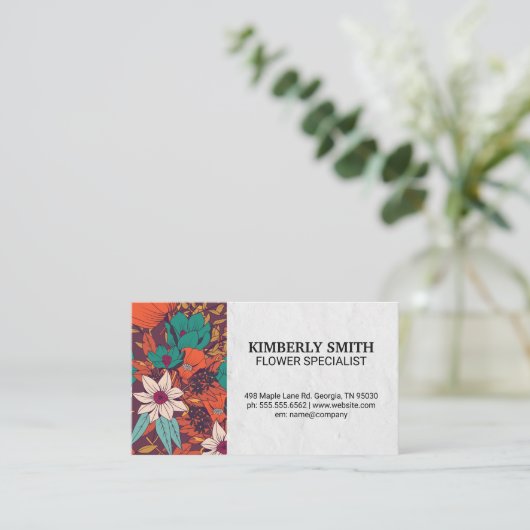 例示飾り花 名刺 (スタンド正面)