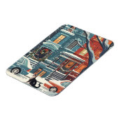 例証ニューヨーク市街レトロ マグネット (左側)