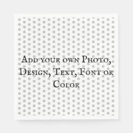 例：自分の写真、文字、フォント、色を追加する スタンダードランチョンナプキン