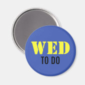 例：色のみ/青+テキスト マグネット (正面/裏面)