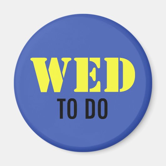 例：色のみ/青+テキスト マグネット (正面)