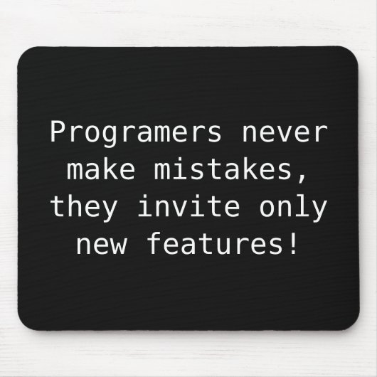 例:色/黒のみ+文字 マウスパッド (正面)