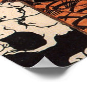 侍がスカル柄を ポスター (角)