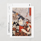 侍がスカル柄を ポストカード (正面/裏面)