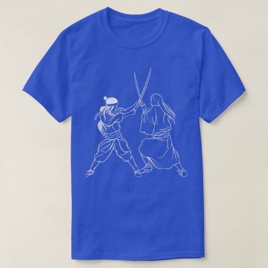 侍が刀と戦う(2) Tシャツ (デザイン正面)
