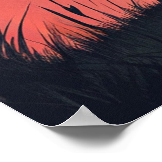 侍と猫：月夜の夜の夜 ポスター (角)