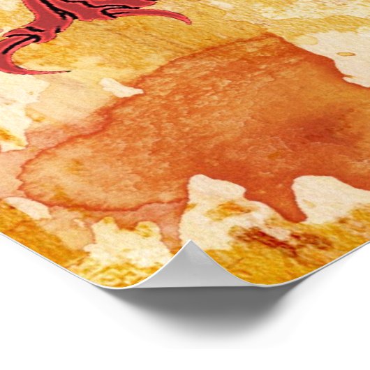 侍と竜 ポスター (角)