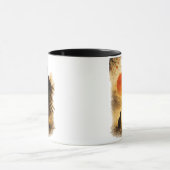 侍と黒猫のコーヒー マグカップ (中央)