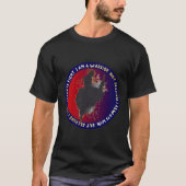 侍のシルエット - 日本の武士の名言 Tシャツ (正面)