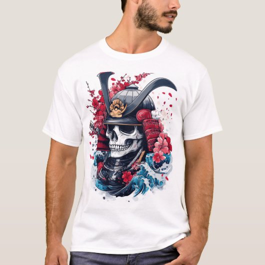 侍のドクロ戦士 Tシャツ (正面)