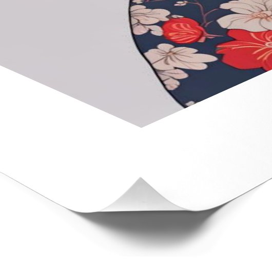 侍の刀を振り回す着物の骨格 ポスター (コーナー)