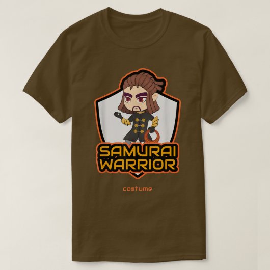 侍の戦士の衣装(2) Tシャツ (デザイン正面)