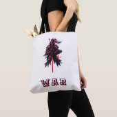 侍の戦士アートグラフィックTシャツ – tshart トートバッグ (クローズアップ)