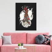 侍の戦士ギフト子供たち宇宙飛行士ジャパン・サムライ キャンバスプリント (インサイチュ (リビング))