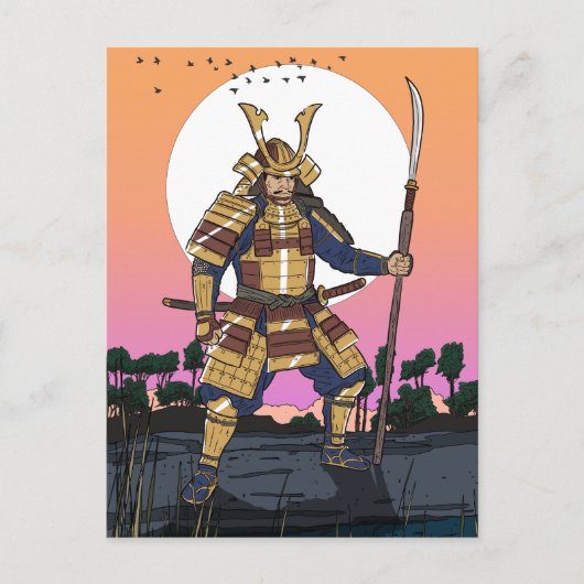 侍の戦士 ポストカード (正面)