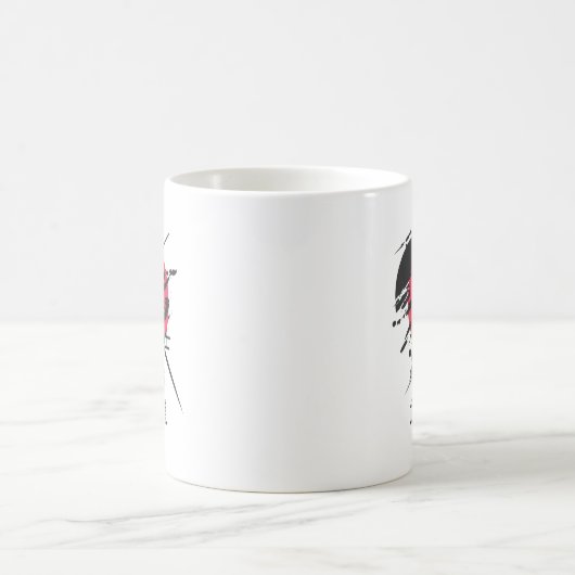 侍の武士マグカップ – 武士道コードデザイン コーヒーマグカップ (中央)