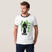 侍の漢字Tシャツ Tシャツ (正面フル)