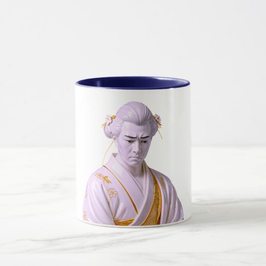 侍の肖像画 マグカップ (中央)