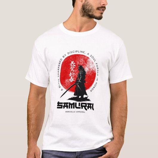 侍の鍛錬 戦士のTシャツ Tシャツ (正面)