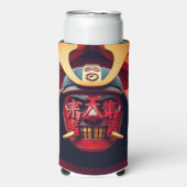 侍の面 スリム缶クーラー (Seltzer正面)