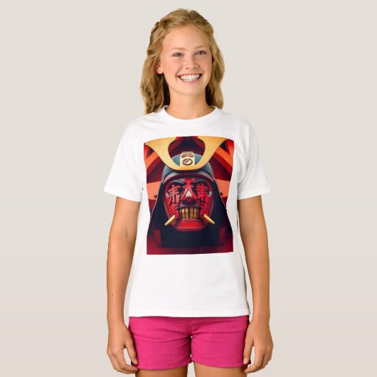 侍の面 Tシャツ (正面フル)