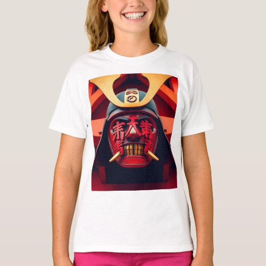 侍の面 Tシャツ (正面)
