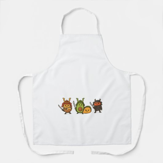 侍の食べ物の戦士 エプロン (正面)